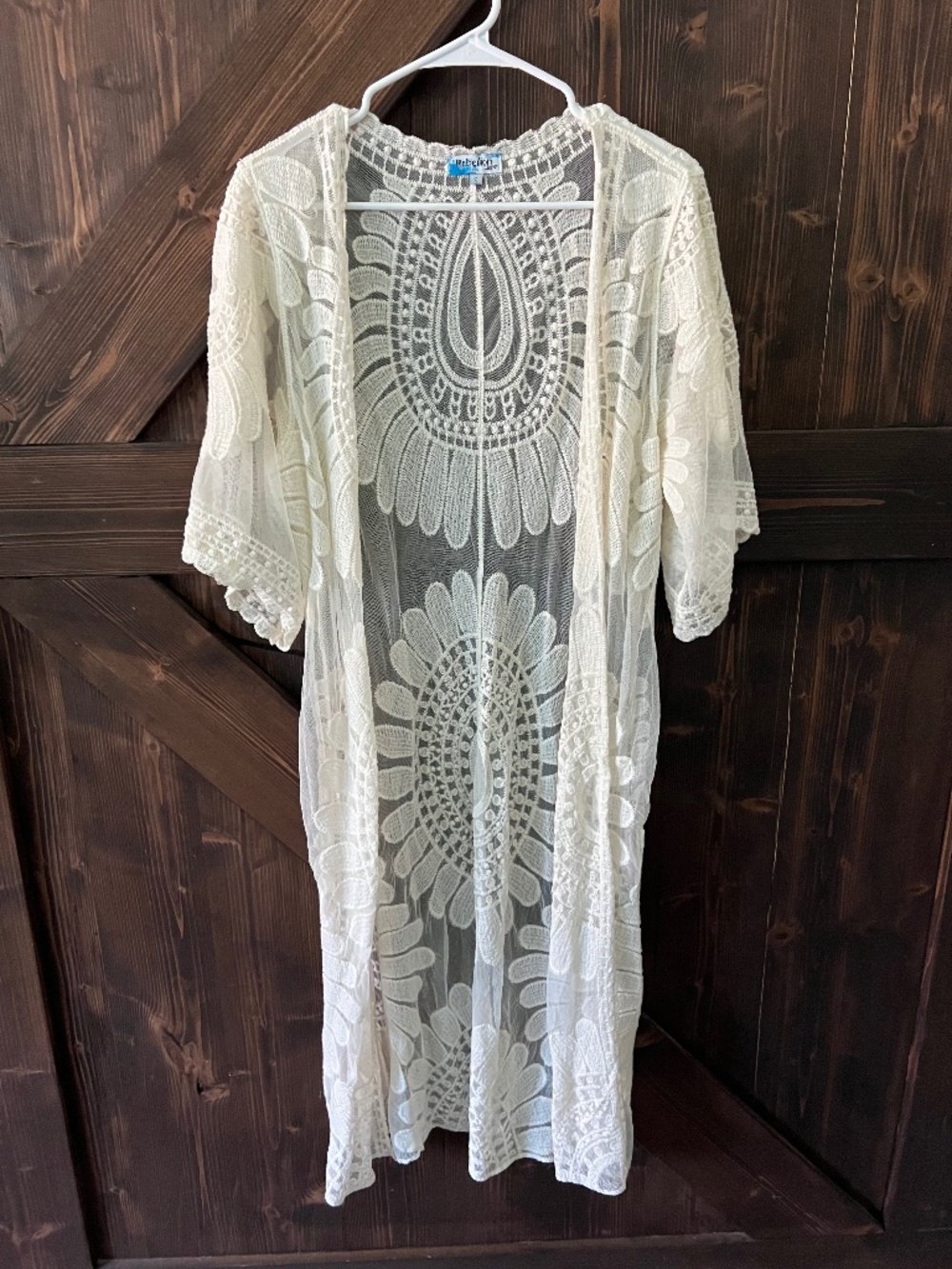 Rebellion Again Lace Kimono Duster Size S